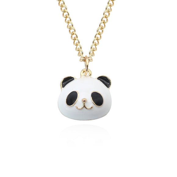 Gold Panda Pendant Necklace