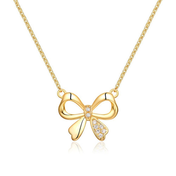 Pearl Bowknot Necklace